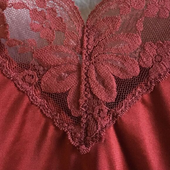 NWT burnt orange satin cami adjustable straps fairy cottagecore witchy y2k S - Picture 4 of 5